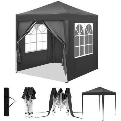 WOLTU Tonnelle 2x2m Pergola Pliante Barnum avec 4 Parois Latérales Hauteur Réglable Gazebo Imperméable Anti-UV Anthracite Gris - Publicité WOLTU Tonnelle 2x2m Pergola Pliante Barnum avec 4 Parois Latérales Hauteur Réglable Gazebo Imperméable Anti-UV Anthracite Gris - Publicité