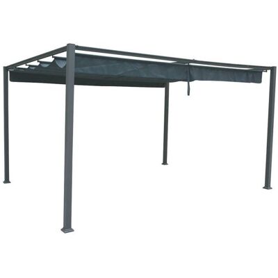 HESPERIDE Hespéride - Tonnelle de jardin Palmeira - L. 400 x l. 300 cm - Ardoise Gris - Publicité HESPERIDE Hespéride - Tonnelle de jardin Palmeira - L. 400 x l. 300 cm - Ardoise Gris - Publicité