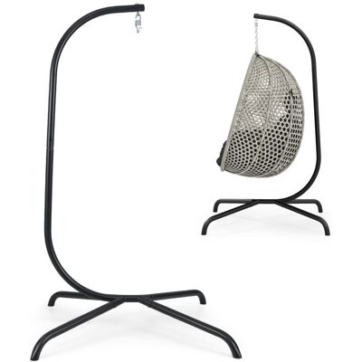 Hamac Support en C Suspendu en Métal COSTWAY Crochet à Ressort Rotation à 360° Support de Chaise Suspendu pour Intérieur Extérieur - Publicité Hamac Support en C Suspendu en Métal COSTWAY Crochet à Ressort Rotation à 360° Support de Chaise Suspendu pour Intérieur Extérieur - Publicité
