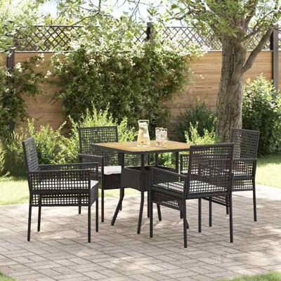 Ensemble de repas de jardin Vidaxl - 5 pièces de mobilier extérieur moderne - Publicité Ensemble de repas de jardin Vidaxl - 5 pièces de mobilier extérieur moderne - Publicité