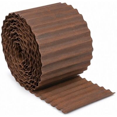 Bordure de jardin en acier Corten TERRE JARDIN 12 m x 16 cm marron flexible et résistante Marron - Publicité Bordure de jardin en acier Corten TERRE JARDIN 12 m x 16 cm marron flexible et résistante Marron - Publicité