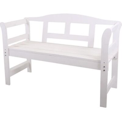 Banquette de jardin en bois Friesen de VIVOL - 2 places - Blanc - Mobilier de jardin - Publicité Banquette de jardin en bois Friesen de VIVOL - 2 places - Blanc - Mobilier de jardin - Publicité