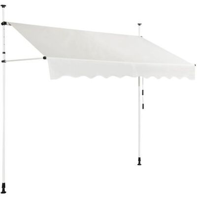COSTWAY Store Banne Manuel Rétractable sans Perçage 250x125CM-AngleHauteur Réglable-en Métal et Tissu-FenêtreBalconJardin-Beige Beige - Publicité COSTWAY Store Banne Manuel Rétractable sans Perçage 250x125CM-AngleHauteur Réglable-en Métal et Tissu-FenêtreBalconJardin-Beige Beige - Publicité