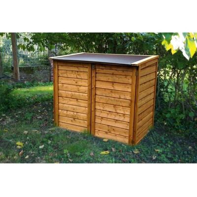 FONTAINBLEAU Boîte de rangement jardin en pin autoclave - 1350L - Publicité FONTAINBLEAU Boîte de rangement jardin en pin autoclave - 1350L - Publicité