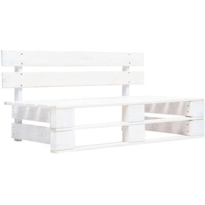 vidaXL Banc de jardin Blanc Bois de pin Résistant Rustique Charme - Publicité vidaXL Banc de jardin Blanc Bois de pin Résistant Rustique Charme - Publicité