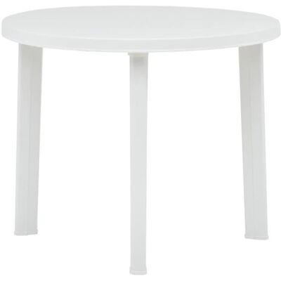 VIDAXL Nova - Table de jardin en plastique durable - Blanc - Publicité VIDAXL Nova - Table de jardin en plastique durable - Blanc - Publicité