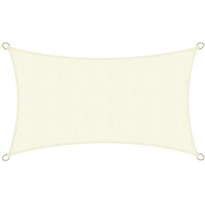 SOL ROYAL Voile dombrage rectangulaire étanche 2x4m SolVision PS9 Blanc Blanc - Publicité SOL ROYAL Voile dombrage rectangulaire étanche 2x4m SolVision PS9 Blanc Blanc - Publicité
