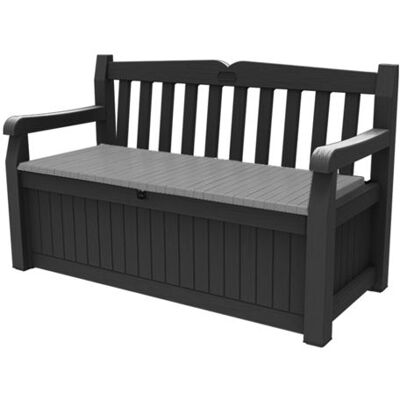 Banquette de jardin Dema Eden - 265L Gris anthracite - Publicité Banquette de jardin Dema Eden - 265L Gris anthracite - Publicité