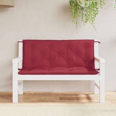 vidaXL Lot de 2 Coussins de Banc de Jardin Revêtement de Banc avec Jeux de Cordes Coussin dExtérieur Imperméable Rouge 361687 Rouge - Publicité vidaXL Lot de 2 Coussins de Banc de Jardin Revêtement de Banc avec Jeux de Cordes Coussin dExtérieur Imperméable Rouge 361687 Rouge - Publicité