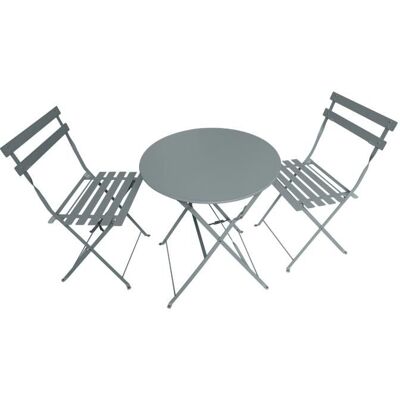 TERRE JARDIN - Foldable Bistro Set - Table ronde - Publicité TERRE JARDIN - Foldable Bistro Set - Table ronde - Publicité