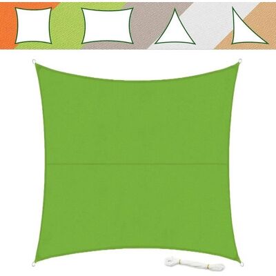 Voile dombrage - KARAT - 3 x 3 m - Hydrofuge - Protection UV 90% - Résistante aux intempéries Vert - Publicité Voile dombrage - KARAT - 3 x 3 m - Hydrofuge - Protection UV 90% - Résistante aux intempéries Vert - Publicité