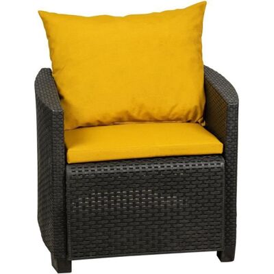 Ensemble de coussin Coffee set - JARDIN PRIVE - Cumin Jaune - Publicité Ensemble de coussin Coffee set - JARDIN PRIVE - Cumin Jaune - Publicité
