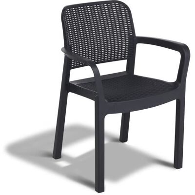 ALLIBERT BY KETER Samanna - Fauteuils empilables en résine - 6 pièces - Publicité ALLIBERT BY KETER Samanna - Fauteuils empilables en résine - 6 pièces - Publicité