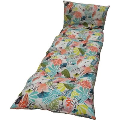 Coussin bain de soleil - JARDIN PRIVE - Flocons Honolulu - 118 x 78 x 54 cm Bleu - Publicité Coussin bain de soleil - JARDIN PRIVE - Flocons Honolulu - 118 x 78 x 54 cm Bleu - Publicité