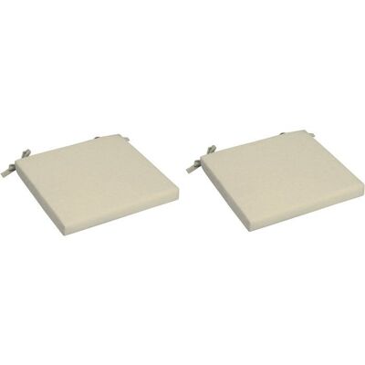 Lot de 2 assises de chaises - JARDIN PRIVE - Monte Carlo - Déhoussable - Ivoire - 79 x 59 x 39 cm Blanc - Publicité Lot de 2 assises de chaises - JARDIN PRIVE - Monte Carlo - Déhoussable - Ivoire - 79 x 59 x 39 cm Blanc - Publicité
