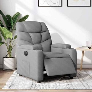 VIDAXL Promo 2026 Fauteuil inclinable Charge 150kg74x89x100 cm - Fauteuil Releveur Relax électrique Gris clair Tissu 8320 Gris - Publicité VIDAXL Promo 2026 Fauteuil inclinable Charge 150kg74x89x100 cm - Fauteuil Releveur Relax électrique Gris clair Tissu 8320 Gris - Publicité