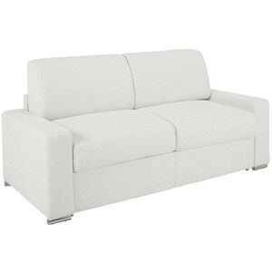 VENTE-UNIQUE Canapé convertible express en simili CALITO - Blanc - 4 places - Couchage 160 cm - Matelas 14cm Blanc - Publicité VENTE-UNIQUE Canapé convertible express en simili CALITO - Blanc - 4 places - Couchage 160 cm - Matelas 14cm Blanc - Publicité