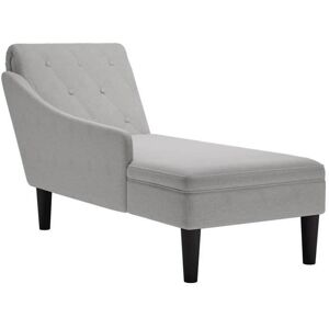 VIDAXL SALE 2025Chaise de Relaxation - Fauteuil long avec coussin et accoudoir droit - gris nuage tissu - 145x56x70 cm163 Kg 6650 Gris - Publicité VIDAXL SALE 2025Chaise de Relaxation - Fauteuil long avec coussin et accoudoir droit - gris nuage tissu - 145x56x70 cm163 Kg 6650 Gris - Publicité