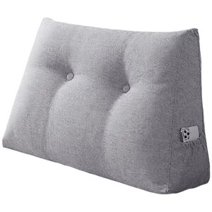 WOVTE Coussin de Lecture80cm Coussin Canapé Triangulaire avec Housse Amovible Grands coussins de Lit LinSupport de Dossier et de DosD - Publicité WOVTE Coussin de Lecture80cm Coussin Canapé Triangulaire avec Housse Amovible Grands coussins de Lit LinSupport de Dossier et de DosD - Publicité