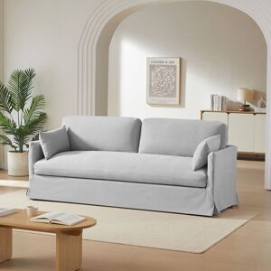 BAÏTA Canapé droit fixe déhoussable JATOBA 3 places tissu gris Gris - Publicité BAÏTA Canapé droit fixe déhoussable JATOBA 3 places tissu gris Gris - Publicité