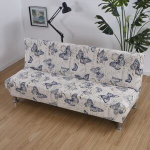 WOVTE Housse de Canape Clic Clac Extensible 3 Places Housse de Canapé sans Bras Élastique Couverture de Canapé Spandex Style B Blanc - Publicité WOVTE Housse de Canape Clic Clac Extensible 3 Places Housse de Canapé sans Bras Élastique Couverture de Canapé Spandex Style B Blanc - Publicité