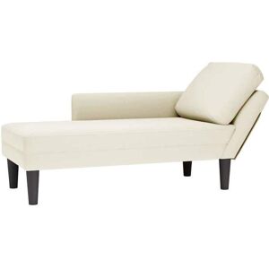 VIDAXL SALE Fauteuil long - Moderne Chaise Canapé de relaxation avec coussin et accoudoir droit crème velours @EU(46169) Beige - Publicité VIDAXL SALE Fauteuil long - Moderne Chaise Canapé de relaxation avec coussin et accoudoir droit crème velours @EU(46169) Beige - Publicité