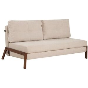 Livin24 Canapé convertible lit 140 x 200 cm Mikko beige tissu recyclé Beige - Publicité Livin24 Canapé convertible lit 140 x 200 cm Mikko beige tissu recyclé Beige - Publicité