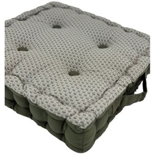 ATMOSPHERA Coussin de sol Otto 40 x 40 x 8 cm Atmosphéra - Kaki Vert - Publicité ATMOSPHERA Coussin de sol Otto 40 x 40 x 8 cm Atmosphéra - Kaki Vert - Publicité