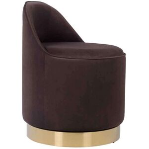 Chaise de bureau pivotante Viktor - Marron - 52x68x52 cm - Publicité Chaise de bureau pivotante Viktor - Marron - 52x68x52 cm - Publicité