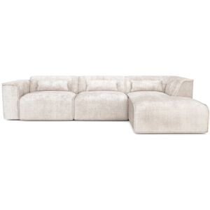 BAÏTA Canapé dangle droit fixe NUNA 5/6 places tissu beige Beige - Publicité BAÏTA Canapé dangle droit fixe NUNA 5/6 places tissu beige Beige - Publicité