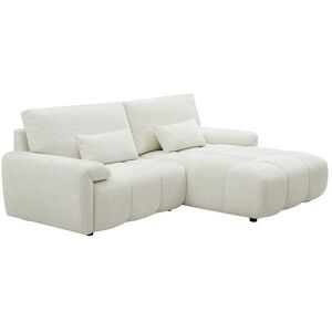 VENTE-UNIQUE Canapé dangle droit en tissu chenille blanc cassé ANELKO Blanc - Publicité VENTE-UNIQUE Canapé dangle droit en tissu chenille blanc cassé ANELKO Blanc - Publicité