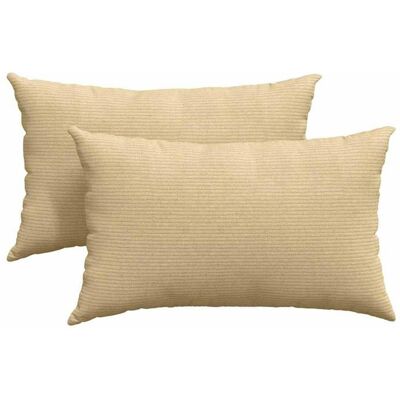 Coussins de canapé en velours côtelé - vidaXL - 50x30 cm - Gris/Vert - Housses amovibles - Rembourrage polyester Gris - Publicité Coussins de canapé en velours côtelé - vidaXL - 50x30 cm - Gris/Vert - Housses amovibles - Rembourrage polyester Gris - Publicité