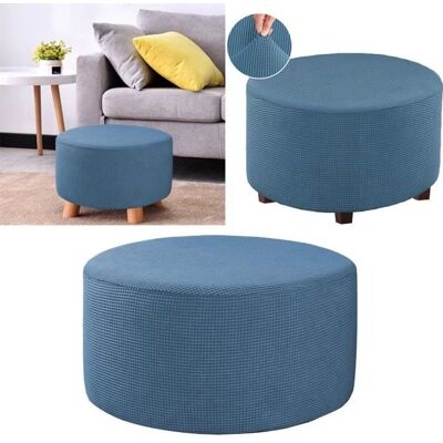 HOMYL Pouf extensible housses pouf rond couvre repose-pieds amovible couvre pouf de rangement protéger les couvertures pour salon Bleu Bleu - Publicité HOMYL Pouf extensible housses pouf rond couvre repose-pieds amovible couvre pouf de rangement protéger les couvertures pour salon Bleu Bleu - Publicité