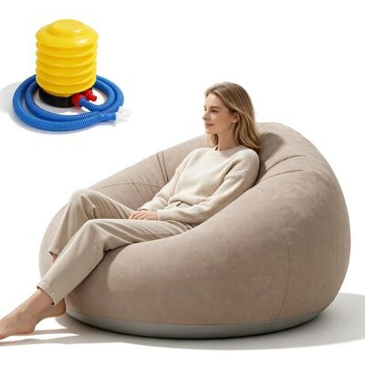 SANS MARQUE Pouf Gonflable canapé et Fauteuil gonflables 105 x 105 x 60 cm Fauteuil Gonflable et Divan avec Surface floquée pour Salon - Publicité SANS MARQUE Pouf Gonflable canapé et Fauteuil gonflables 105 x 105 x 60 cm Fauteuil Gonflable et Divan avec Surface floquée pour Salon - Publicité