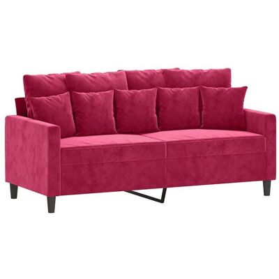 VIDAXL Velours Sofa DOUBLE - LEMON - Canapé à 2 places - Pour salon/bureau - Rouge bordeaux 140 cm SS1096 Rouge - Publicité VIDAXL Velours Sofa DOUBLE - LEMON - Canapé à 2 places - Pour salon/bureau - Rouge bordeaux 140 cm SS1096 Rouge - Publicité