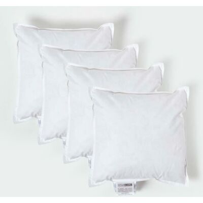 Homescapes Lot de 4 Coussins en Plumes de Canard de Luxe 30 x 30 cm - Insert de Coussin - Publicité Homescapes Lot de 4 Coussins en Plumes de Canard de Luxe 30 x 30 cm - Insert de Coussin - Publicité