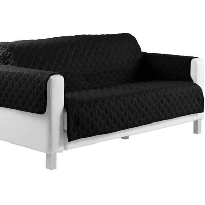 PROTEGE FAUTEUIL ET CANAPE Les Ateliers du Linge 179 X 279 NOIR Noir - Publicité PROTEGE FAUTEUIL ET CANAPE Les Ateliers du Linge 179 X 279 NOIR Noir - Publicité