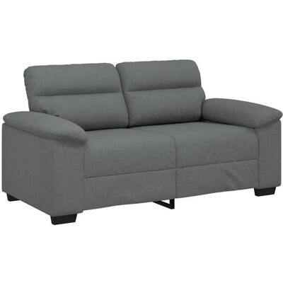 VIDAXL 631868& Canapé à 2 places - gris foncé 120 cm tissu - L160 x P81 x H84 cm Gris - Publicité VIDAXL 631868& Canapé à 2 places - gris foncé 120 cm tissu - L160 x P81 x H84 cm Gris - Publicité