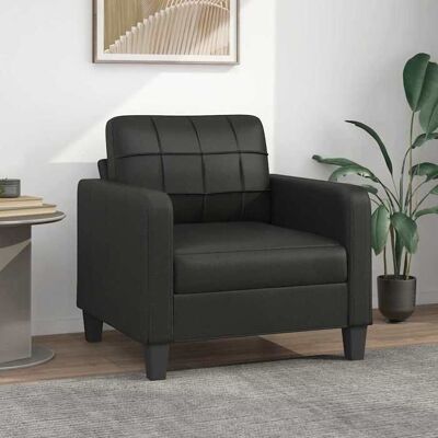 vidaXL Fauteuil Noir 60 cm Similicuir 359107 Noir - Publicité vidaXL Fauteuil Noir 60 cm Similicuir 359107 Noir - Publicité