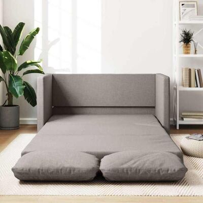 vidaXL Canapé-lit 2 en 1 taupe 112x174x55 cm tissu 353969 Gris - Publicité vidaXL Canapé-lit 2 en 1 taupe 112x174x55 cm tissu 353969 Gris - Publicité