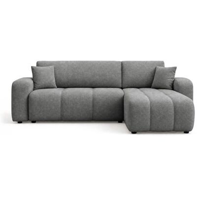 BEST MOBILIER Nicole - canapé dangle réversible 4 places convertible avec coffre en tissu - Gris clair Gris - Publicité BEST MOBILIER Nicole - canapé dangle réversible 4 places convertible avec coffre en tissu - Gris clair Gris - Publicité