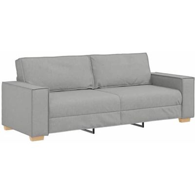 VIDAXL 718530& Canapé 3 places - Gris nuage 180 cm Tissu - L220 x P78 x H84 cm Gris - Publicité VIDAXL 718530& Canapé 3 places - Gris nuage 180 cm Tissu - L220 x P78 x H84 cm Gris - Publicité