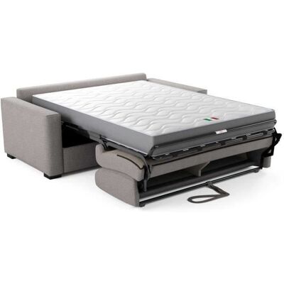 MAD IN ITALY Canapé convertible express JOHN - 3 places - Tissu gris - 190 x 100 x 87 cm Gris - Publicité MAD IN ITALY Canapé convertible express JOHN - 3 places - Tissu gris - 190 x 100 x 87 cm Gris - Publicité
