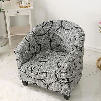 ANIYOO Housse de Fauteuil Cabriolet-Facile à Installer et à Laver-Housse de Chaise avec Accoudoirs-pour Comptoir Bar Salon Salle de Réunion Blanc - Publicité ANIYOO Housse de Fauteuil Cabriolet-Facile à Installer et à Laver-Housse de Chaise avec Accoudoirs-pour Comptoir Bar Salon Salle de Réunion Blanc - Publicité