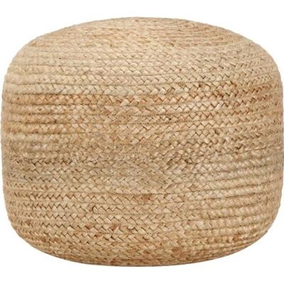 vidaXL Pouf fait main - 45x30cm - Jute - Publicité vidaXL Pouf fait main - 45x30cm - Jute - Publicité