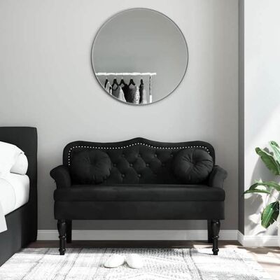 VIDAXL Economique Banc-Banquette - BONNIE - avec coussins noir 1205x65x75 cm velours EUXT481562 Noir - Publicité VIDAXL Economique Banc-Banquette - BONNIE - avec coussins noir 1205x65x75 cm velours EUXT481562 Noir - Publicité