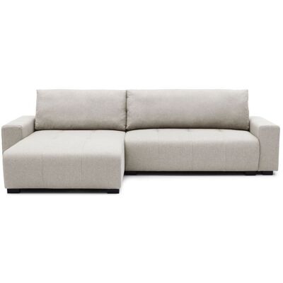 MENZZO Canapé dangle convertible élégant Malone Tissu Beige -L288 x P160 x H86 cm Beige - Publicité MENZZO Canapé dangle convertible élégant Malone Tissu Beige -L288 x P160 x H86 cm Beige - Publicité