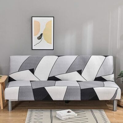 ELCKNER Housse Canapé 3 PlacesCouverture de Canapé pour Banquette Pliant sans Accoudoirs 180-210cm Gris - Publicité ELCKNER Housse Canapé 3 PlacesCouverture de Canapé pour Banquette Pliant sans Accoudoirs 180-210cm Gris - Publicité