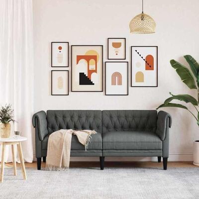 VIDAXL Gris SOFA - PHSH - Canapé Gris foncé 1825x745x745 cm Polyester C288 Gris - Publicité VIDAXL Gris SOFA - PHSH - Canapé Gris foncé 1825x745x745 cm Polyester C288 Gris - Publicité