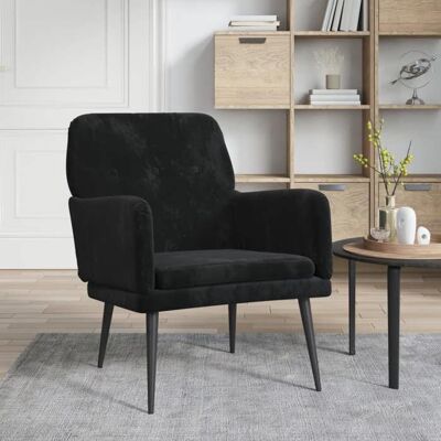 Fauteuil Scandinave - VIDAXL - Noir 62x79x79 cm VeloursPour salon 62x79x79 cm CC9199012 Noir - Publicité Fauteuil Scandinave - VIDAXL - Noir 62x79x79 cm VeloursPour salon 62x79x79 cm CC9199012 Noir - Publicité